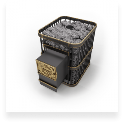 Печь банная Сабантуй Квадро чугун 24 Печь банная Сабантуй Квадро чугун 24