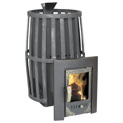 Печь банная Берёзка Витязь - 18 ЗК дверка панорама Печь банная Берёзка Витязь - 18 ЗК дверка панорама