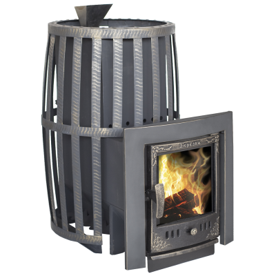 Печь банная Берёзка Витязь - 28 ЗК дверка панорама Печь банная Берёзка Витязь - 28 ЗК дверка панорама