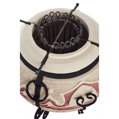 Печь Тандыр Амфора Восточный со стойкой для аксессуаров в комплекте Печь Тандыр Амфора Восточный со стойкой для аксессуаров в комплекте