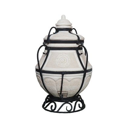 Печь Тандыр Амфора Аладдин мини со стойкой - подставкой под крышку в комплекте Печь Тандыр Амфора Аладдин мини со стойкой - подставкой под крышку в комплекте