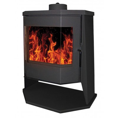 Печь - камин Бавария панорама призма с плитой Печь - камин Бавария панорама призма с плитой