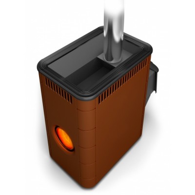 Печь банная ТМФ Аврора Inox ДА Иллюминатор терракота Печь банная ТМФ Аврора Inox ДА Иллюминатор терракота