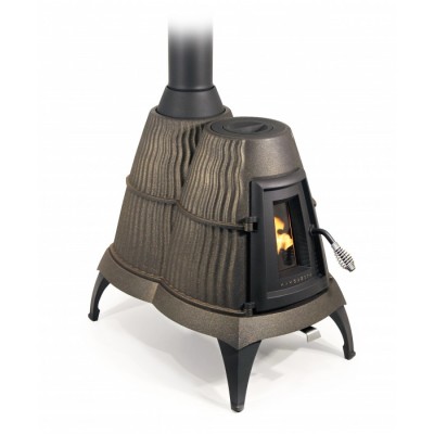 Отопительная печь ТМФ Мангазея черная бронза Отопительная печь ТМФ Мангазея черная бронза