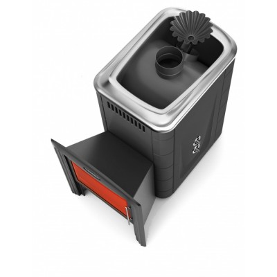 Печь банная ТМФ Ангара 2012 Carbon Витра ЗК ТО антрацит Печь банная ТМФ Ангара 2012 Carbon Витра ЗК ТО антрацит