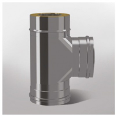 Тройник Теплов и Сухов TРT-Р 45* 304, 0,5/304, 0,5 d 120/220 с хомутом на замке Тройник Теплов и Сухов TРT-Р 45* 304, 0,5/304, 0,5 d 120/220 с хомутом на замке