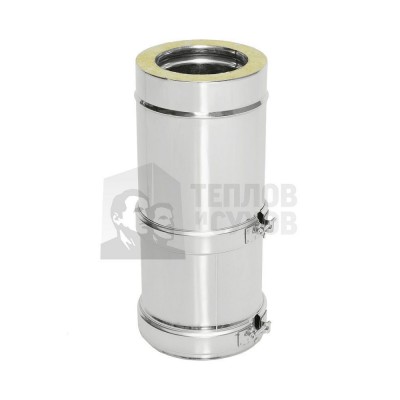 Труба Теплов и Сухов Телескоп Термо L (300-450) ТТТ-Р 304-0.8/304 D115/210* с хомутом Труба Теплов и Сухов Телескоп Термо L (300-450) ТТТ-Р 304-0.8/304 D115/210* с хомутом