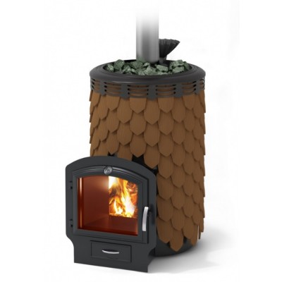 Печь банная ТМФ Альфа Панголина Лайт Inox ЧДБСЭ ЗК терракота Печь банная ТМФ Альфа Панголина Лайт Inox ЧДБСЭ ЗК терракота