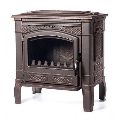 Печь - камин FireWay Gunter чугунная (патина медь) Печь - камин FireWay Gunter чугунная (патина медь)