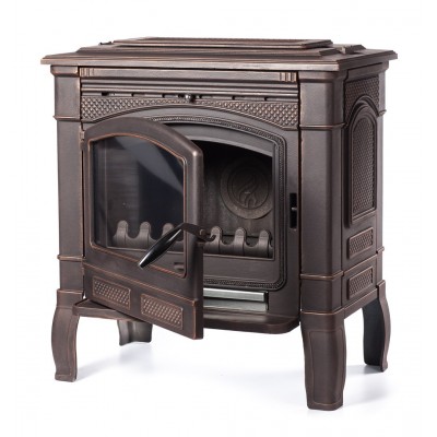 Печь - камин FireWay Gunter чугунная (патина медь) Печь - камин FireWay Gunter чугунная (патина медь)