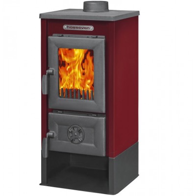 Печь-камин отопительная Hosseven 9008 MAXI BURGUNDY Печь-камин отопительная Hosseven 9008 MAXI BURGUNDY