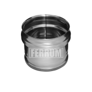 Заглушка внешняя д/трубы Ferrum (430/0,5 мм) Ф202 (нижняя)