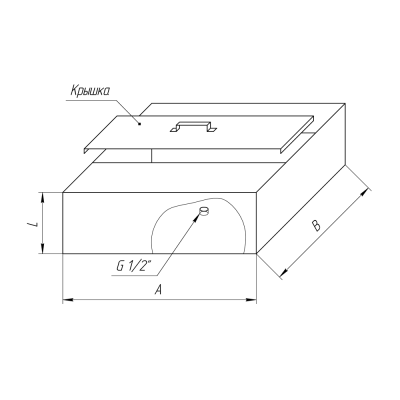 Бак "Комфорт" для душа 100л Бак "Комфорт" для душа 100л