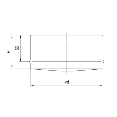 Заглушка для ревизии Ferrum (430/0,5 мм) Ф150 внутренняя Заглушка для ревизии Ferrum (430/0,5 мм) Ф150 внутренняя