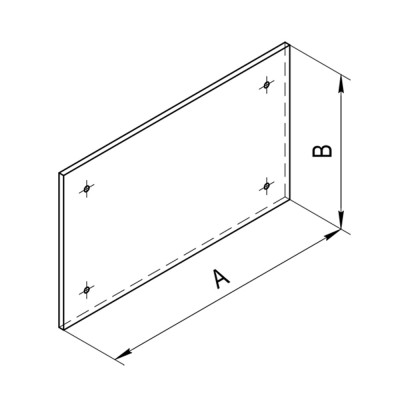 Экран защитный Ferrum (430/0,5 мм) 600*600 с отв. Ф210 Экран защитный Ferrum (430/0,5 мм) 600*600 с отв. Ф210