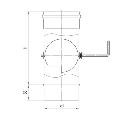 Шибер Ferrum (430/0,8 мм) Ф120 Шибер Ferrum (430/0,8 мм) Ф120