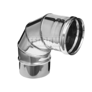 Колено 4 сек. угол 90° Ferrum (430/0,5 мм) Ф125