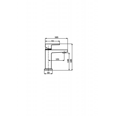 Смеситель для раковины ALMAes черный Смеситель для раковины ALMAes черный