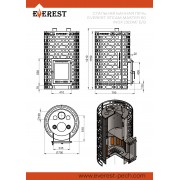 Печь для бани Эверест "Steam Master" 60 INOX (320М) б/в