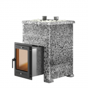 Печь для бани Эверест "Steam Master 30 INOX (ИНОКС)" Пироксенит Элит, S-40