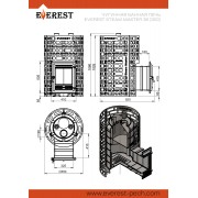 Печь для бани Эверест "Steam Master" 38 (320) ЧУГУН