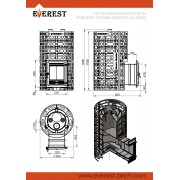 Печь для бани Эверест "Steam Master" 44 (320) ЧУГУН