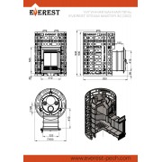 Печь для бани Эверест "Steam Master" 30 (320) ЧУГУН