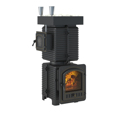 Печь для бани Эверест "Легкий пар Профи" под обкладку Б/В (по-серому) Печь для бани Эверест "Легкий пар Профи" под обкладку Б/В (по-серому)