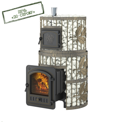 Печь для бани Эверест "Легкий пар Профи" Ковка (по-серому) Печь для бани Эверест "Легкий пар Профи" Ковка (по-серому)
