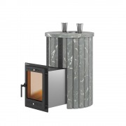 Печь для бани Эверест "Steam Master 30 INOX (ИНОКС)" Ламель Талькохлорит, S-20