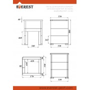 Печь для бани Эверест "Steam Master 18 INOX" Амфиболит, S-40