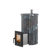 Печь для бани Эверест "Steam Master 24 INOX (ИНОКС)" Ламель Амфиболит, S-20