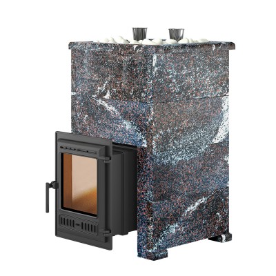 Печь для бани Эверест "Steam Master" 38 ЧУГУН Амфиболит, S-40 Печь для бани Эверест "Steam Master" 38 ЧУГУН Амфиболит, S-40
