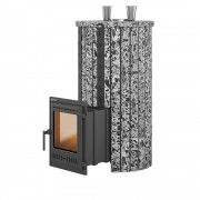 Печь для бани Эверест "Steam Master" 44 ЧУГУН Ламель Пироксенит Элит, S-20