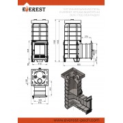 Печь для бани Эверест "Steam Master" 44 (320) ЧУГУН (под обкладку)