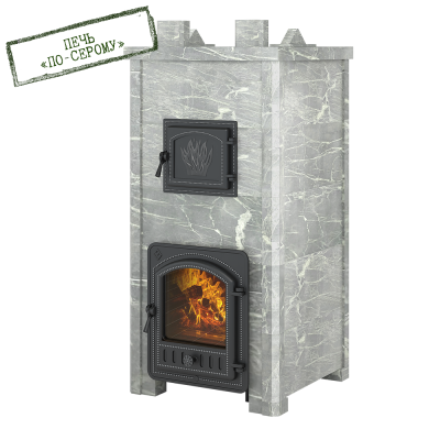 Печь Эверест "Легкий пар Профи" каменка «по-серому», Талькохлорит, S-50 мм Б/В Печь Эверест "Легкий пар Профи" каменка «по-серому», Талькохлорит, S-50 мм Б/В