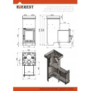 Печь для бани Эверест "Steam Master" 38 INOX (ИНОКС) (320M) (под обкладку)