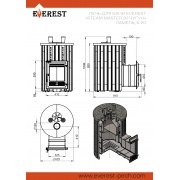 Печь для бани Эверест "Steam Master 30 ЧУГУН" Ламель Талькохлорит, S-20