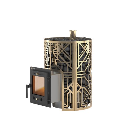 Печь для бани Эверест "Steam Master" GALAXY 18 INOX (210М) GOLD Печь для бани Эверест "Steam Master" GALAXY 18 INOX (210М) GOLD