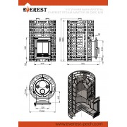 Печь для бани Эверест "Steam Master" 38 (320) ЧУГУН б/в