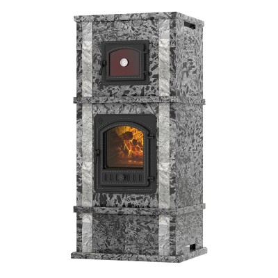 Печь-камин с духовкой EVEREST «KAFA» Пироксенит Элит Печь-камин с духовкой EVEREST «KAFA» Пироксенит Элит