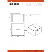 Обливное устройство EVEREST BLACK "GALAXY" INOX 35л