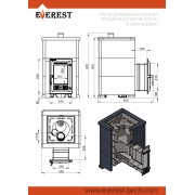 Печь для бани Эверест "Steam Master 18 ЧУГУН" Пироксенит Элит, S-40