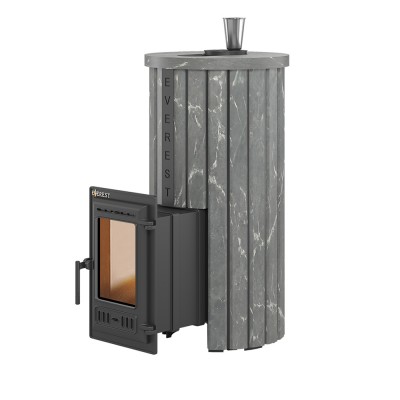 Печь для бани Эверест "Steam Master 24 ЧУГУН" Ламель Талькохлорит, S-20 Печь для бани Эверест "Steam Master 24 ЧУГУН" Ламель Талькохлорит, S-20