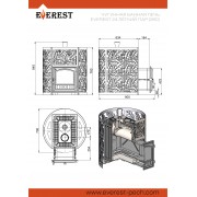 Печь для бани Эверест 24 Легкий пар (280) Б/У