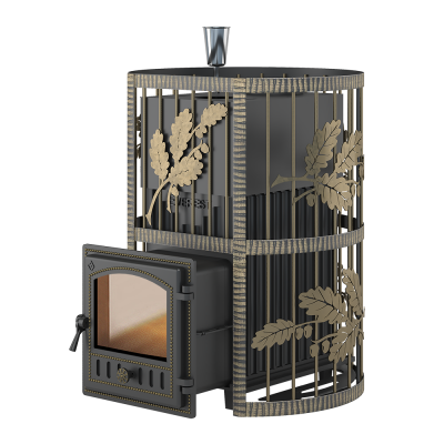 Печь для бани Эверест Ковка 24 (280) закрытая каменка Печь для бани Эверест Ковка 24 (280) закрытая каменка