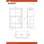 Камин EVEREST Z14 "ВЫБОРГ" Н-1420 Амфиболит