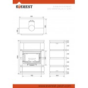Камин EVEREST D10 «RANTALA» Н-1240 Талькохлорит / Пироксенит