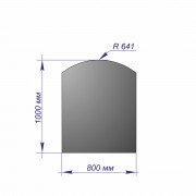 Лист напольный Везувий, 2мм, черный 1000*800*2 R641
