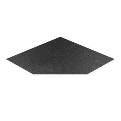 Лист напольный угловой 1100*1100*1,5 антрацит Лист напольный угловой 1100*1100*1,5 антрацит